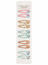 SET DE 5 PARES DE CLIPS BB CON ESTAMPADO DE DIBUJOS ANIMADOS EN BOLSA