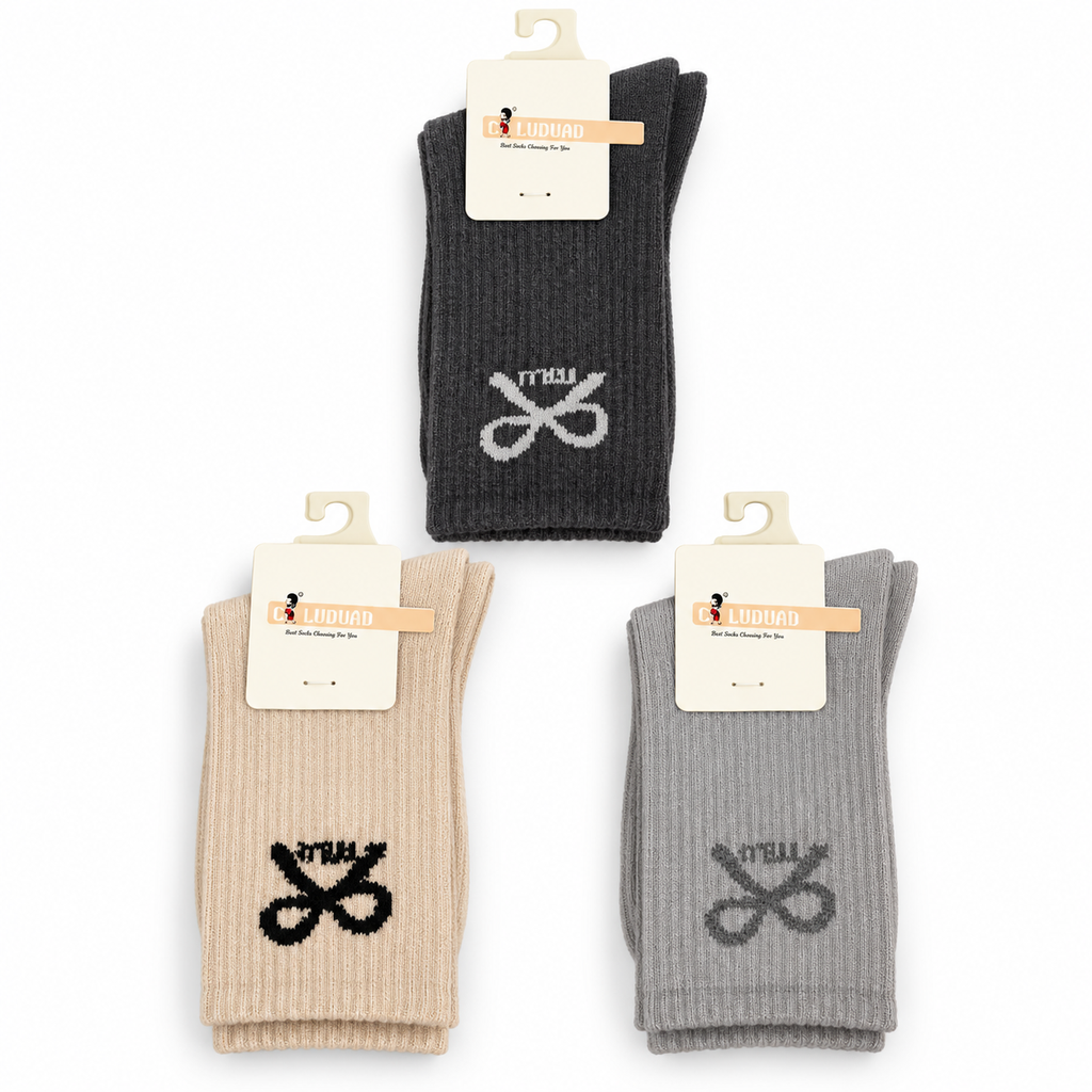 *1363-2/4 CALCETINES DEPORTIVOS LARGOS DE CACHEMIRA PARA MUJER (MODELOS MEZCLADOS)