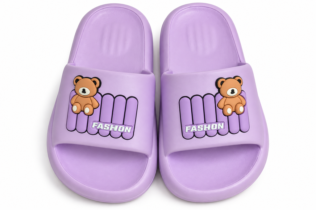 8812-3 ZAPATILLAS PARA MUJER CON ETIQUETA DE OSO MUSICAL (ESTILO ALEATORIO)
