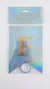 BANDERIN DE FELIZ CUMPLEAÑOS CON RAYAS HOLOGRAFICAS