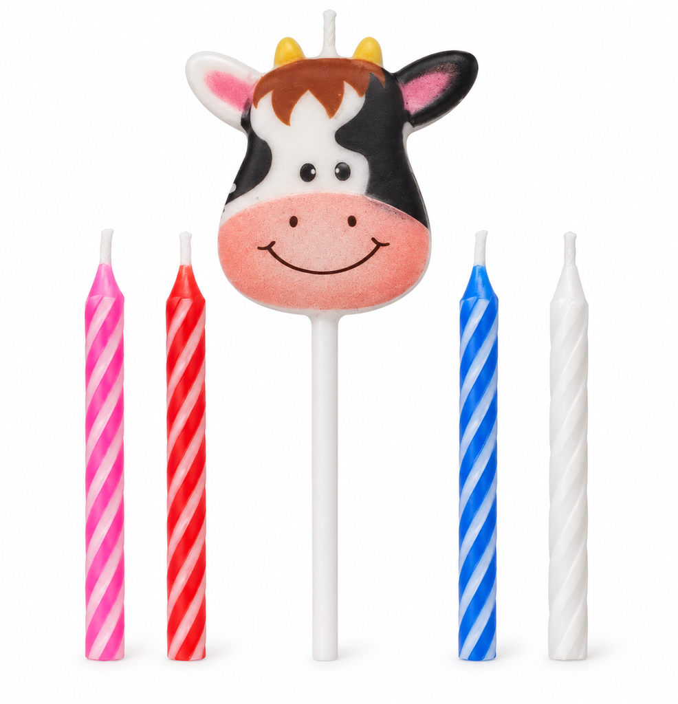VELAS PARA CUMPLEAÑOS DE VACA