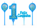 VELA DE FELUZ CUMPLEAÑOS CON GLOBOS