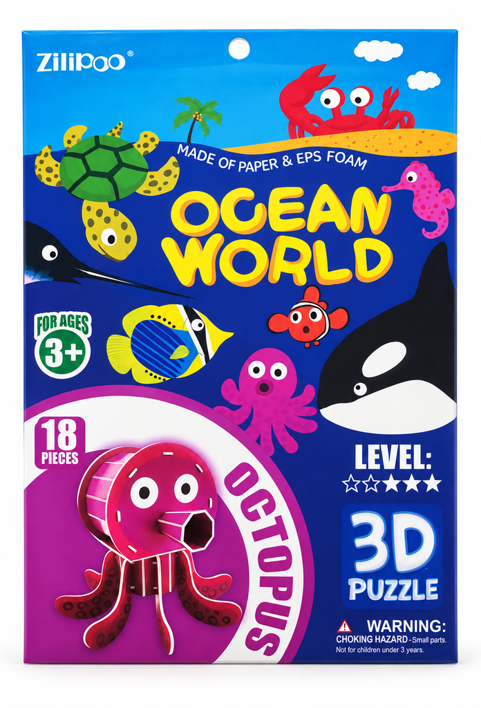 ROMPECABEZA 3D PULPO