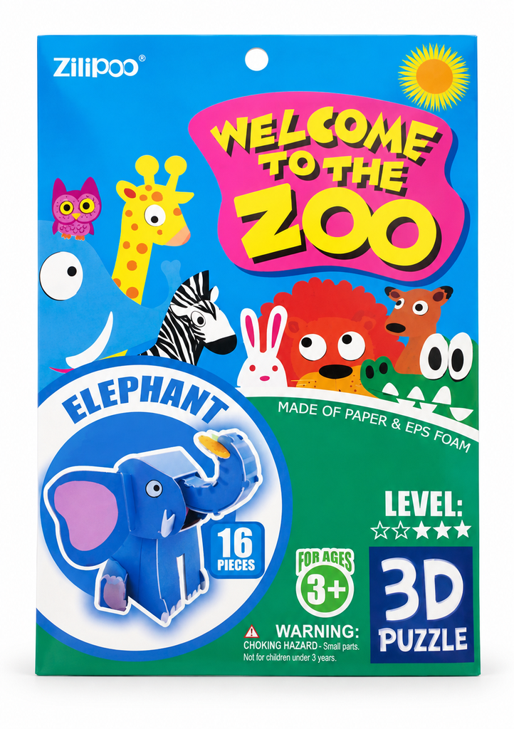 ROMPECABEZA 3D ELEFANTE