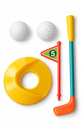 MINI JUEGO DE MESA DE GOLF DE MESA (A60821)