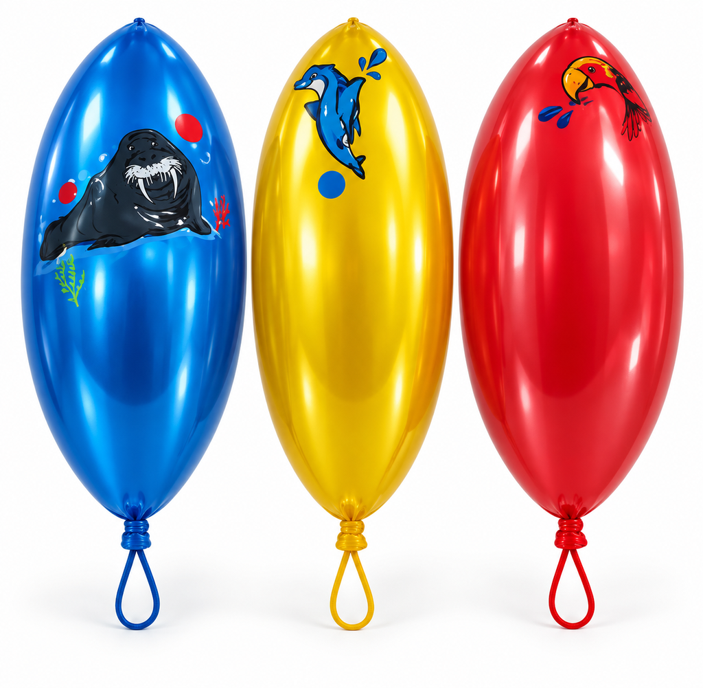 PELOTA INFLABLE PEQUEÑA CON ANIMALES (A82317)
