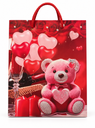 BOLSA DE REGALO DISEÑO DE CORAZON Y OSO 18*23*10(A49466)