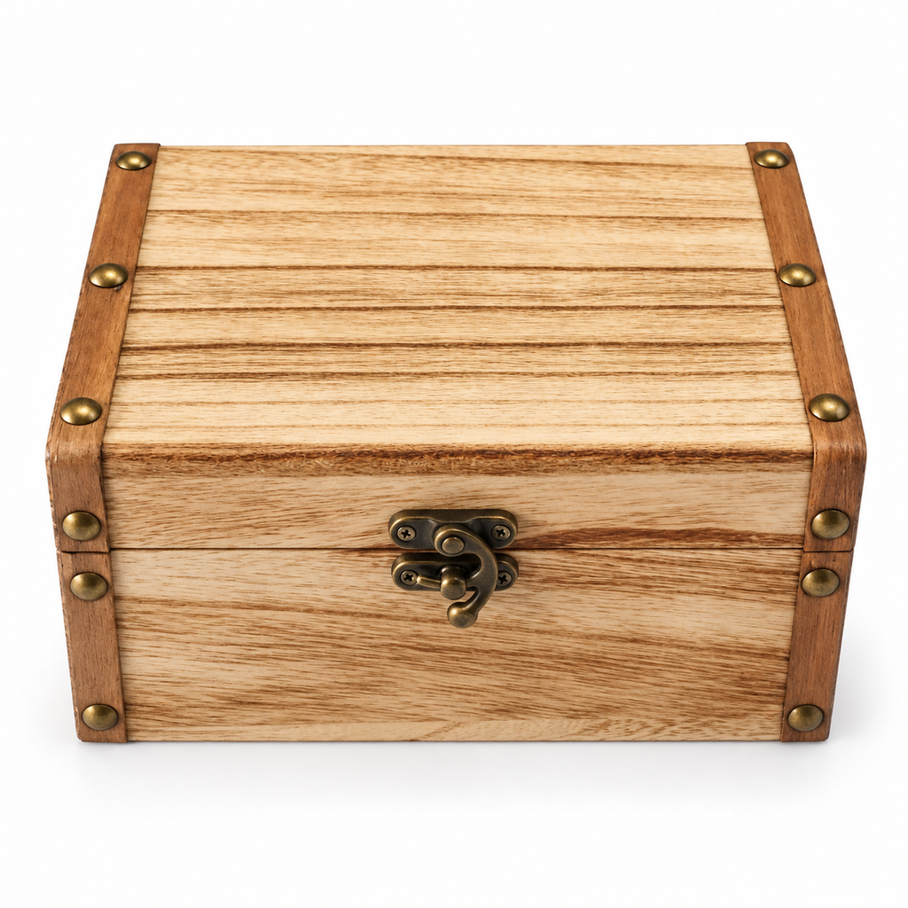 SET CAJA DE MADERA RECTANGULO JUEGO