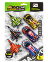 SET DE CARROS CON AVIONES ALLOY CAR