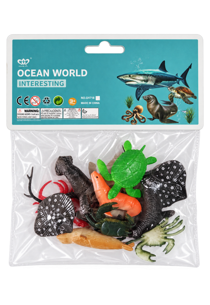 FIGURAS DE JUGUETE DE ANIMALES MARINOS(A62012)