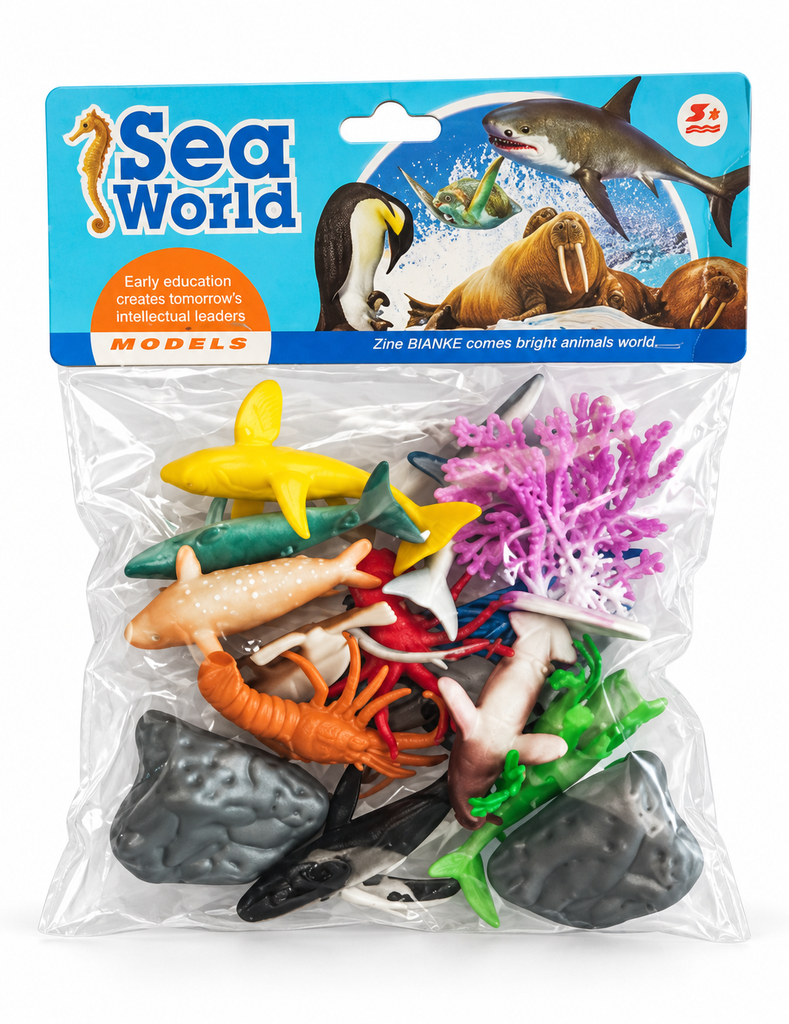 BOLSA DE ANIMALES MARINOS SEA WORLD